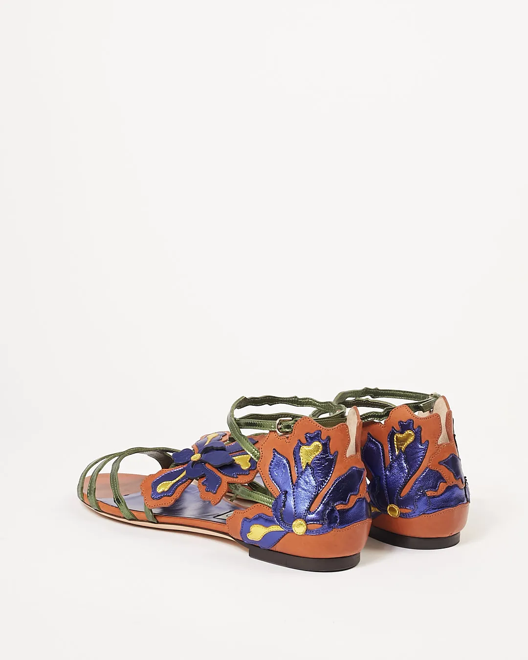 Jimmy Choo Multi Leather Lolita Flat Sandal - 39