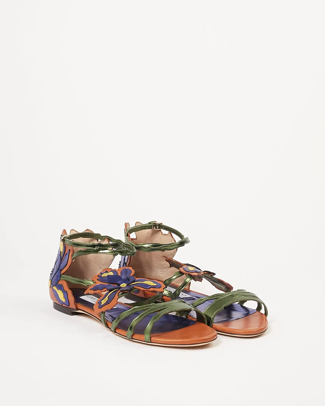 Jimmy Choo Multi Leather Lolita Flat Sandal - 39