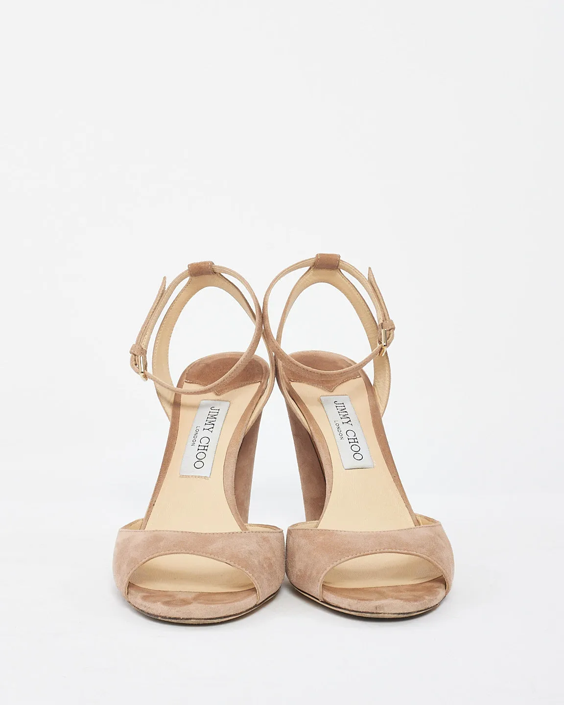 Jimmy Choo Pink Suede Miranda Sandals - 39.5