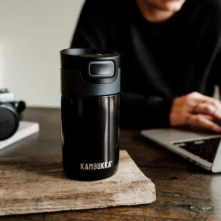 Kambukka Etna Vacuum Flask - 300ml -Pitch Black