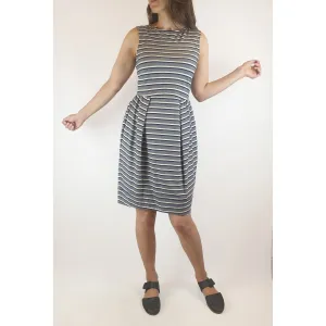Karen Walker preloved navy and white dress size 8
