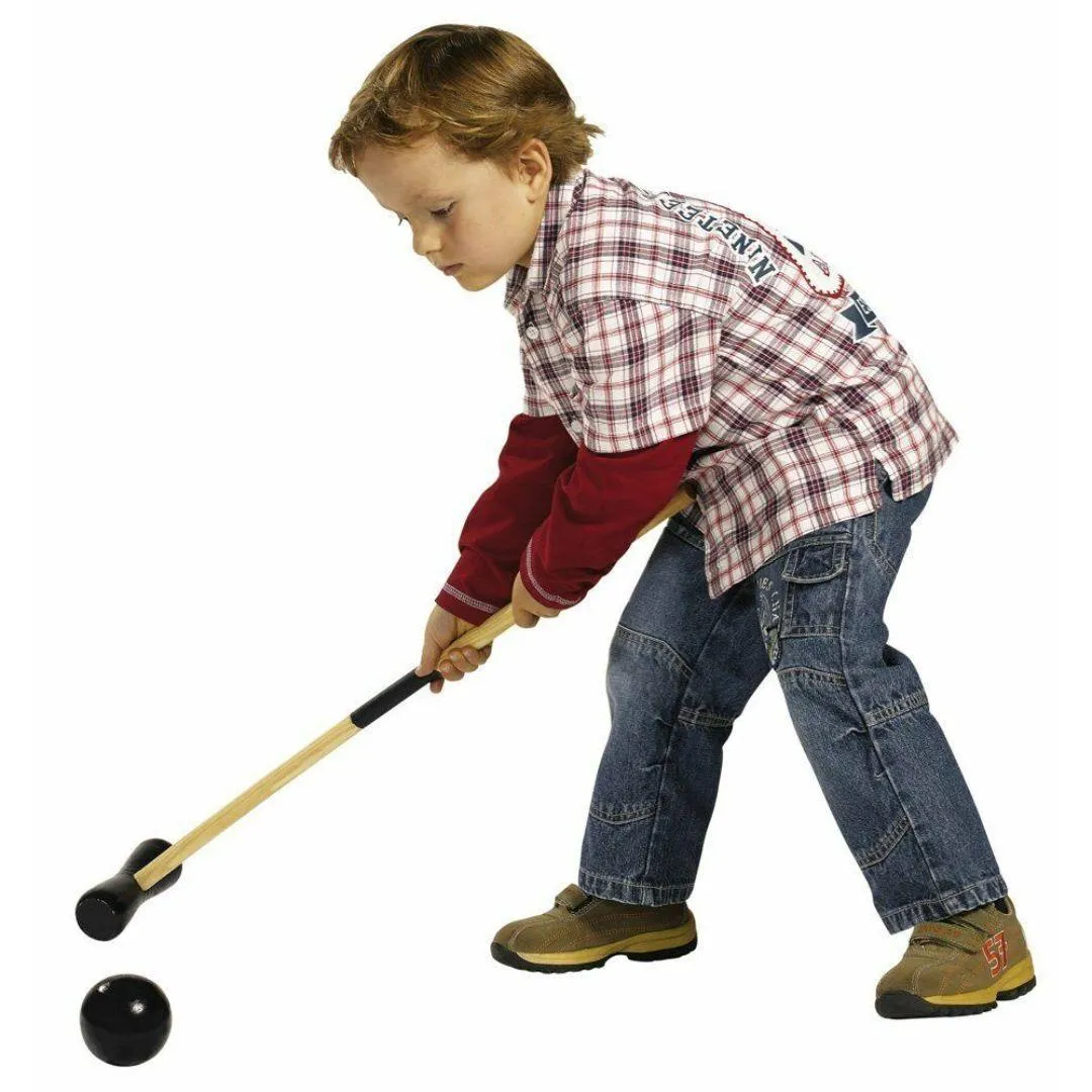 Kids 4 Player Wooden Croquet Set