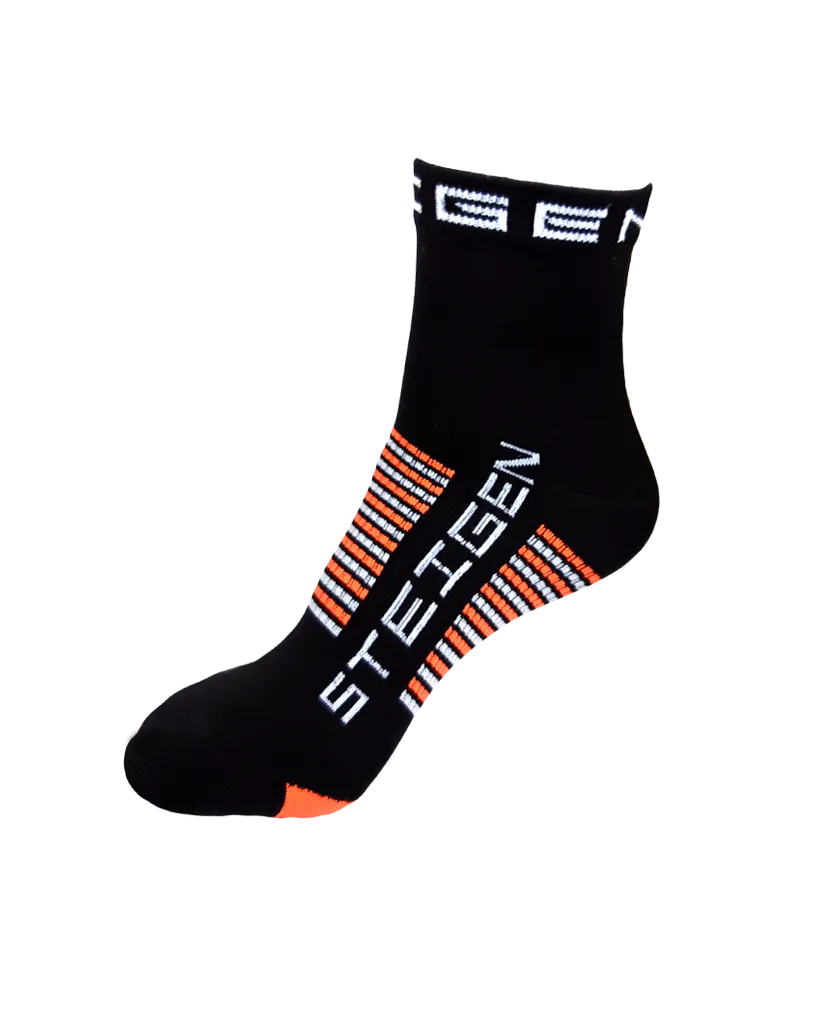 Kids Black Running Socks ¼ Length
