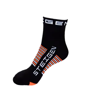 Kids Black Running Socks ¼ Length