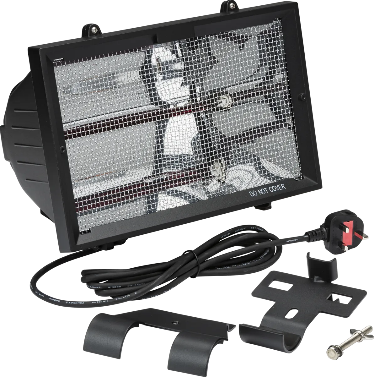 Knightsbridge HEOD1309BK IP24 1300W 1.3kW Outdoor Shortwave Infrared Heater Black