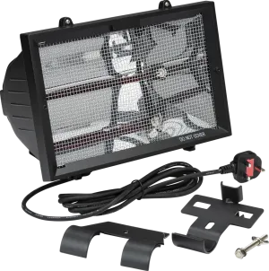 Knightsbridge HEOD1309BK IP24 1300W 1.3kW Outdoor Shortwave Infrared Heater Black