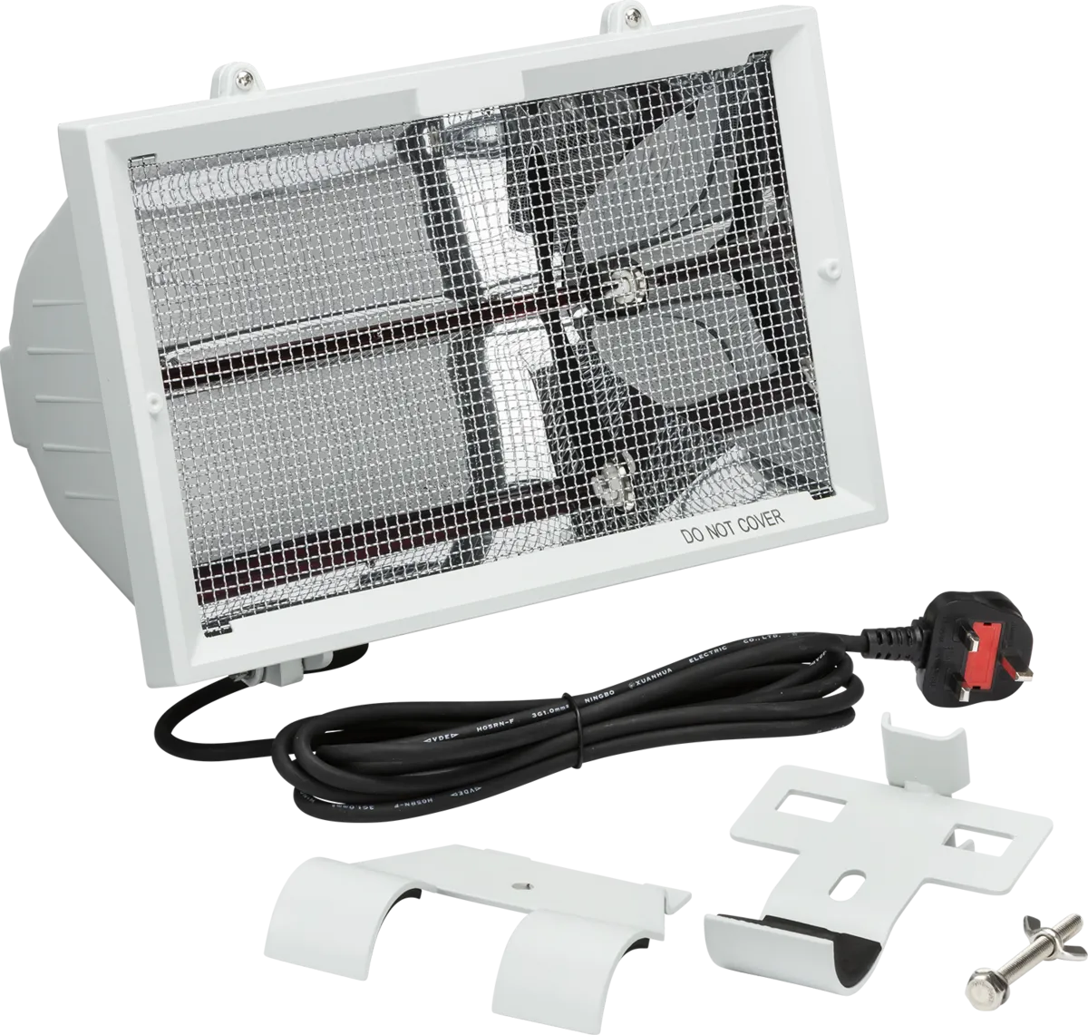Knightsbridge HEOD1309W IP24 1300W 1.3kW Outdoor Shortwave Infrared Heater White