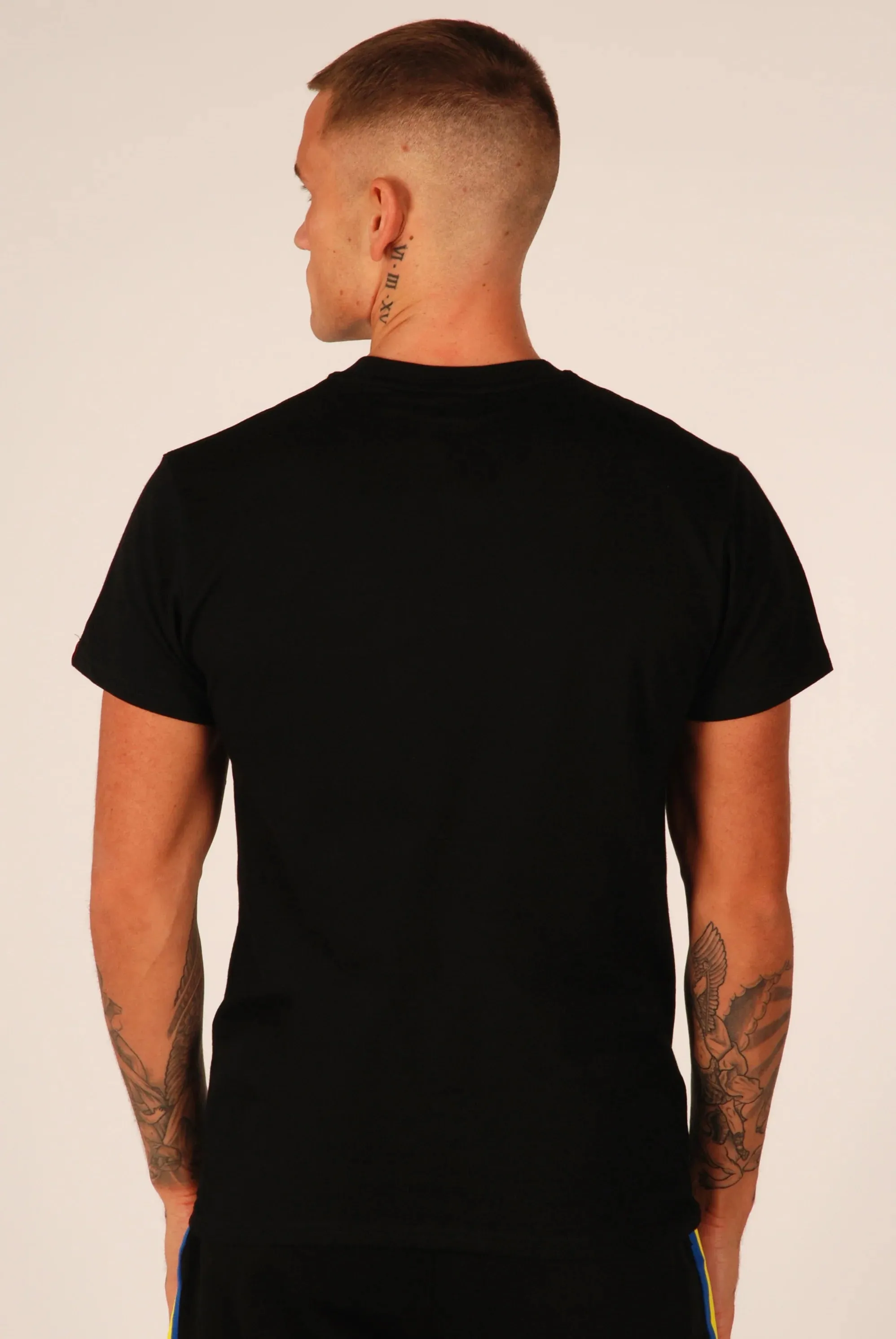 KRONK DETROIT REGULAR FIT T SHIRT-BLACK/WHITE
