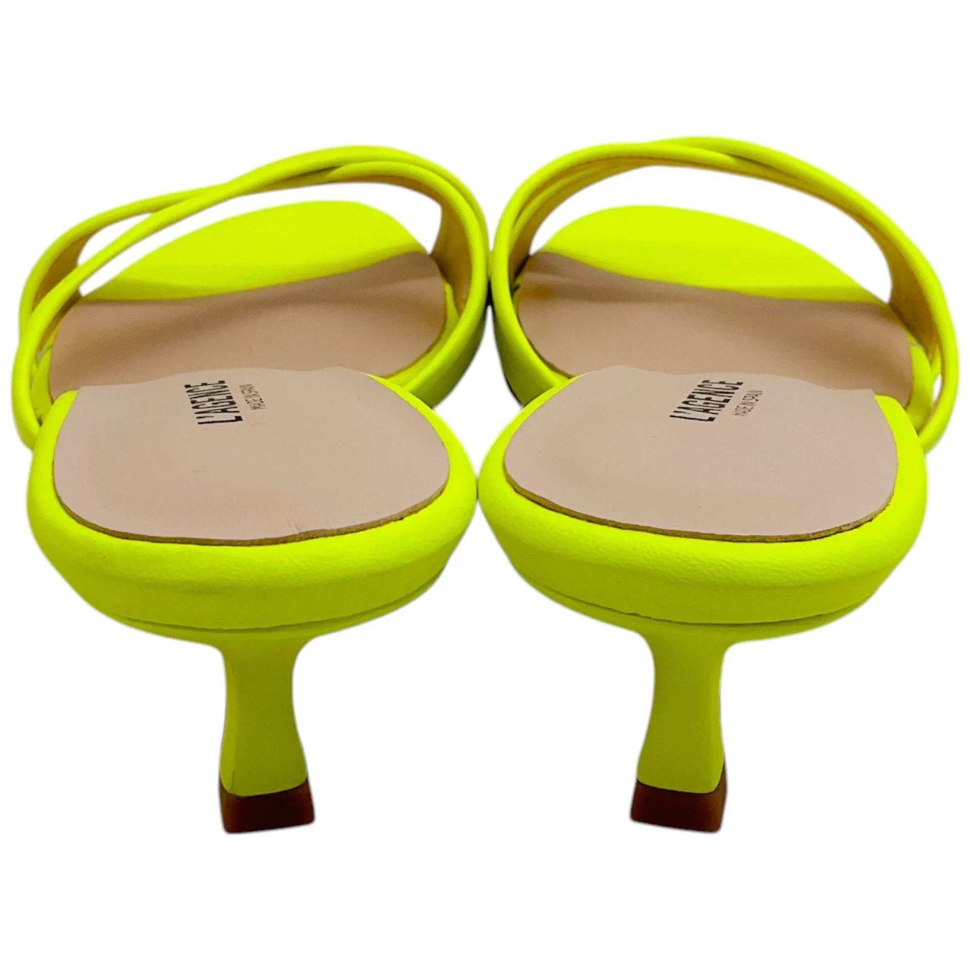 L'Agence Neon Yellow Alesia II Sandals