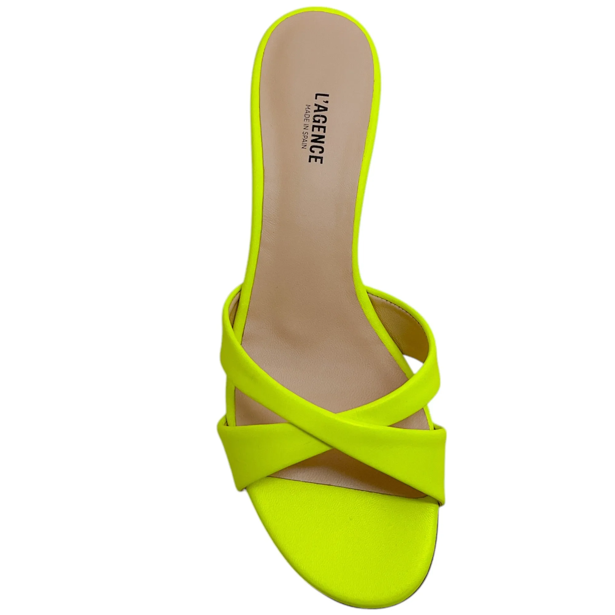 L'Agence Neon Yellow Alesia II Sandals