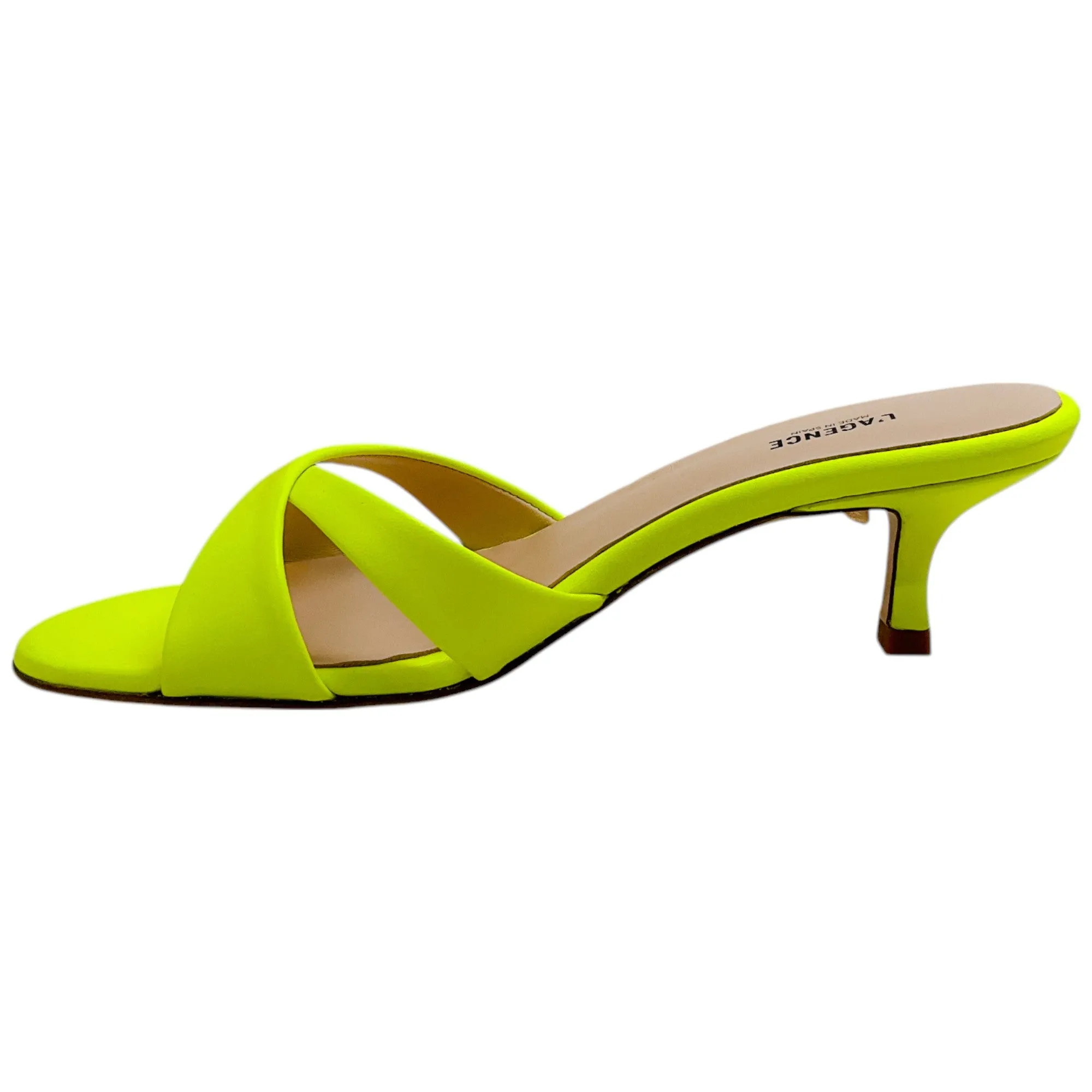 L'Agence Neon Yellow Alesia II Sandals