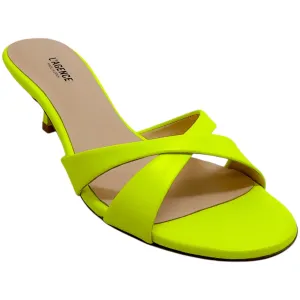 L'Agence Neon Yellow Alesia II Sandals