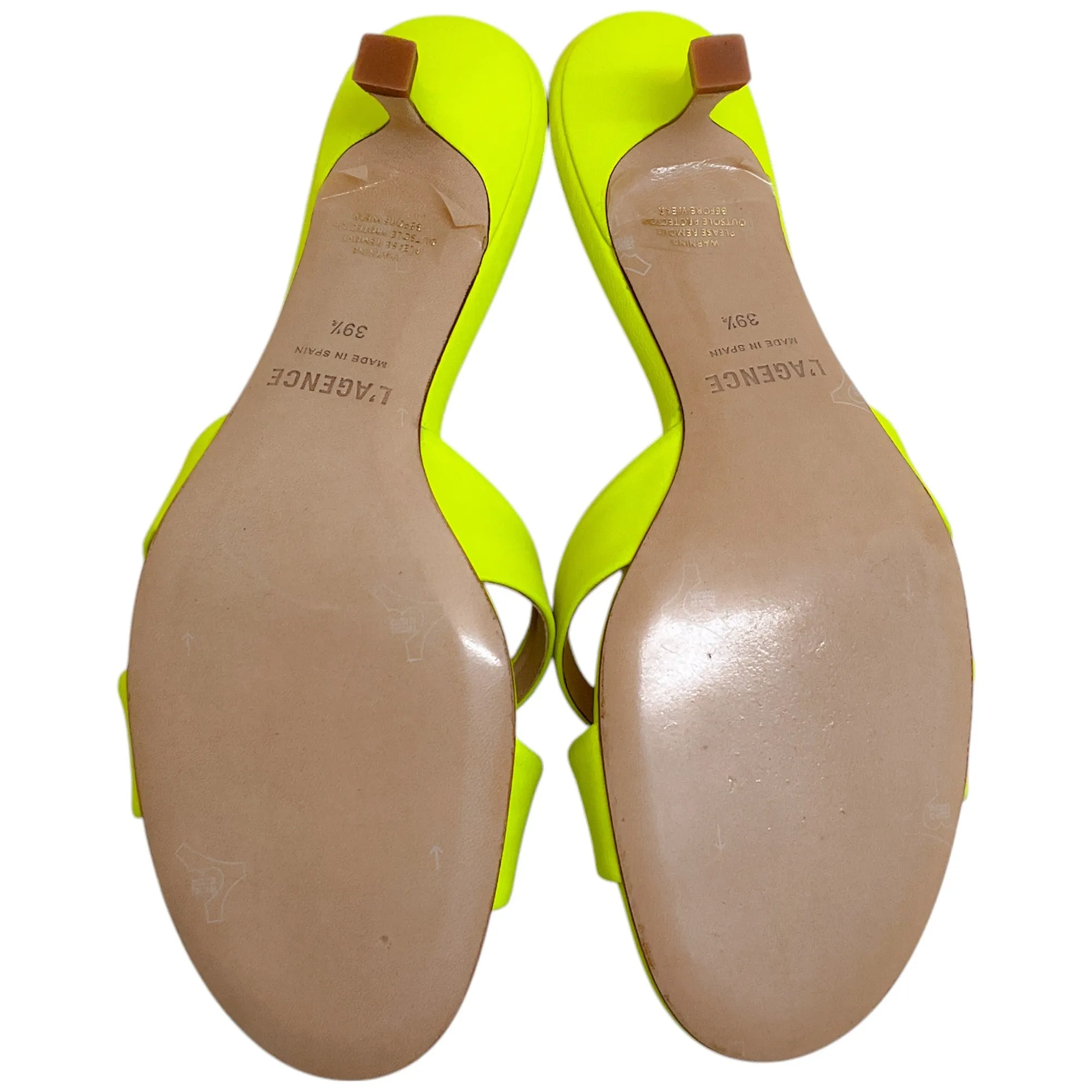 L'Agence Neon Yellow Alesia II Sandals