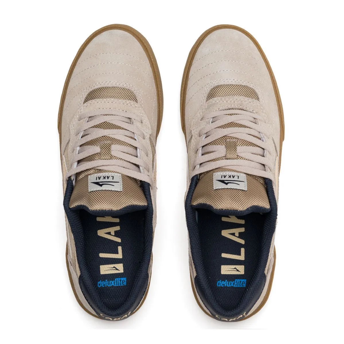 Lakai Cambridge Cream Suede Skate Shoes