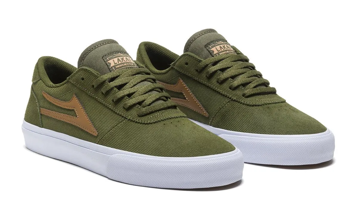 Lakai Manchester Skate Shoes - Olive / Cord