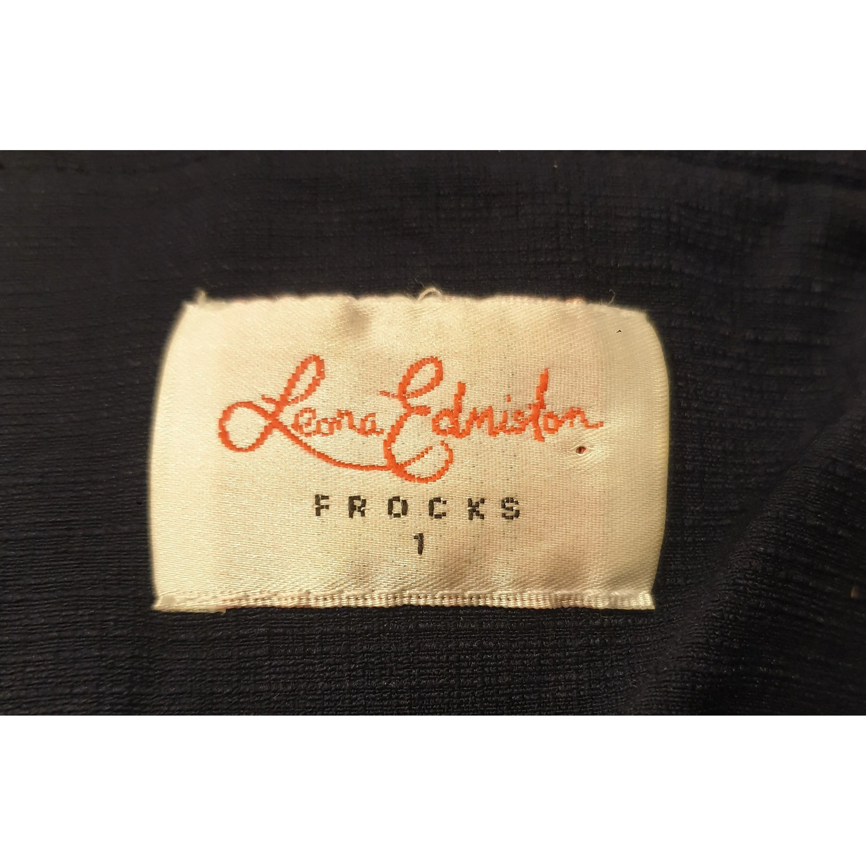 Leona Edminston navy pinafore style dress size 1