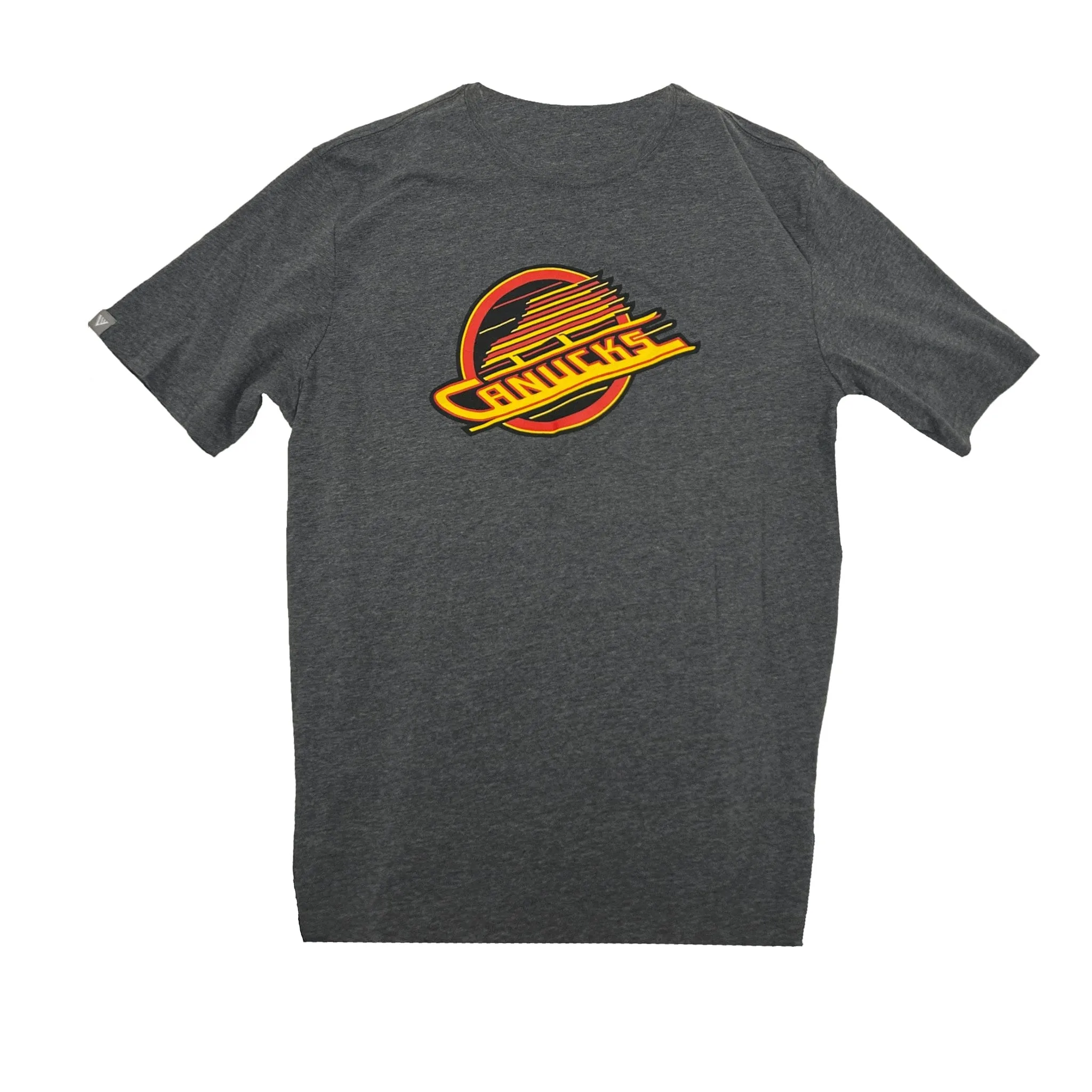 Levelwear Core Logo Shortsleeve Shirt - Vancouver Canucks Retro Skate Heather Grey