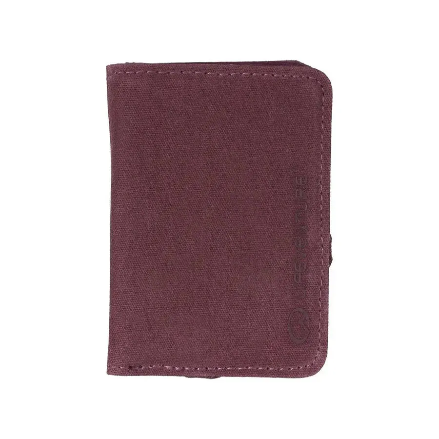 Lifeventure Rfid Card Wallet Aubergine