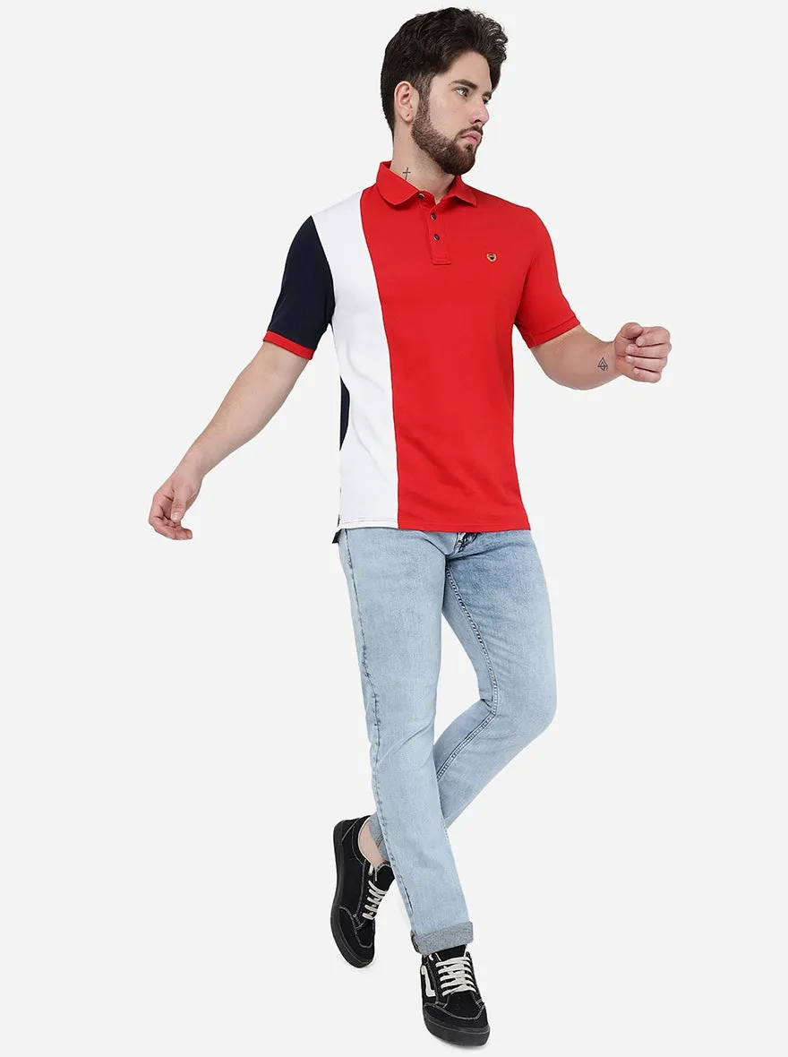 Light Blue Solid Narrow Jeans | Greenfibre
