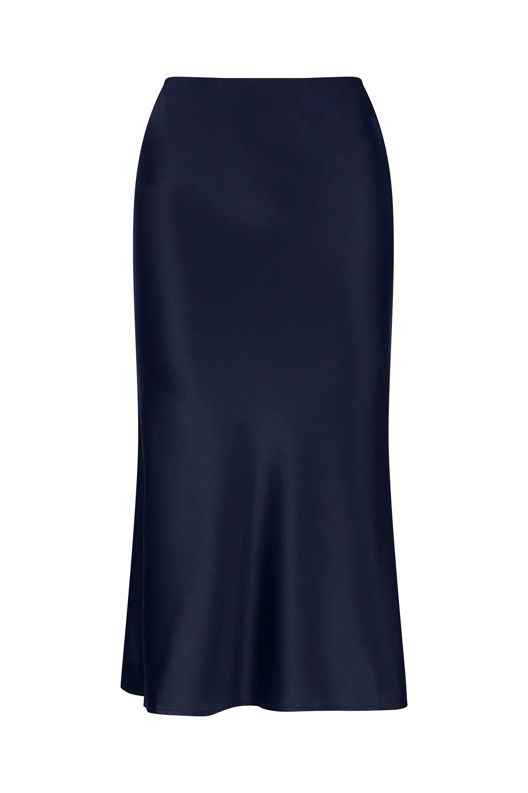 Lightness of Being Silk Bias Skirt - Navy