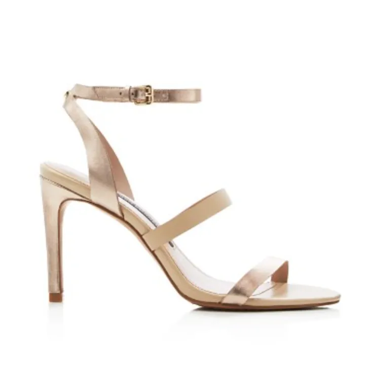 Lilly Metallic Strappy High Heel Sandals