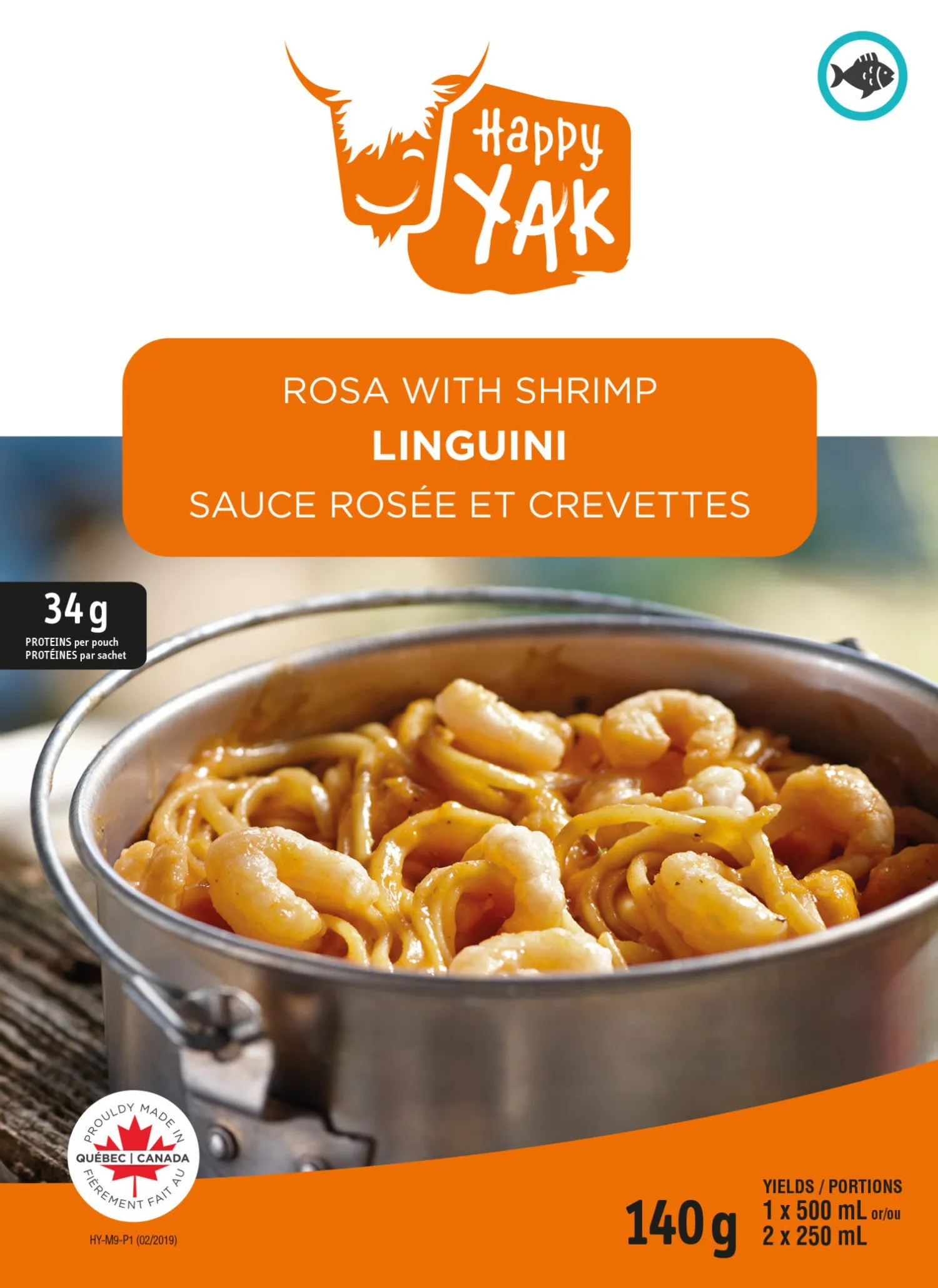 Linguini Rosa with Shrimp