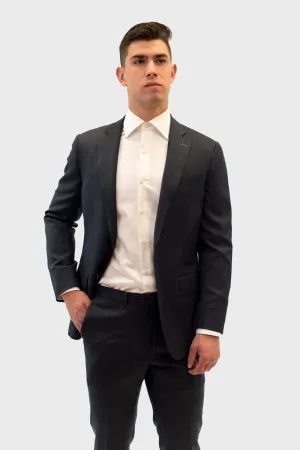 Loro Piana Grey Herringbone Suit