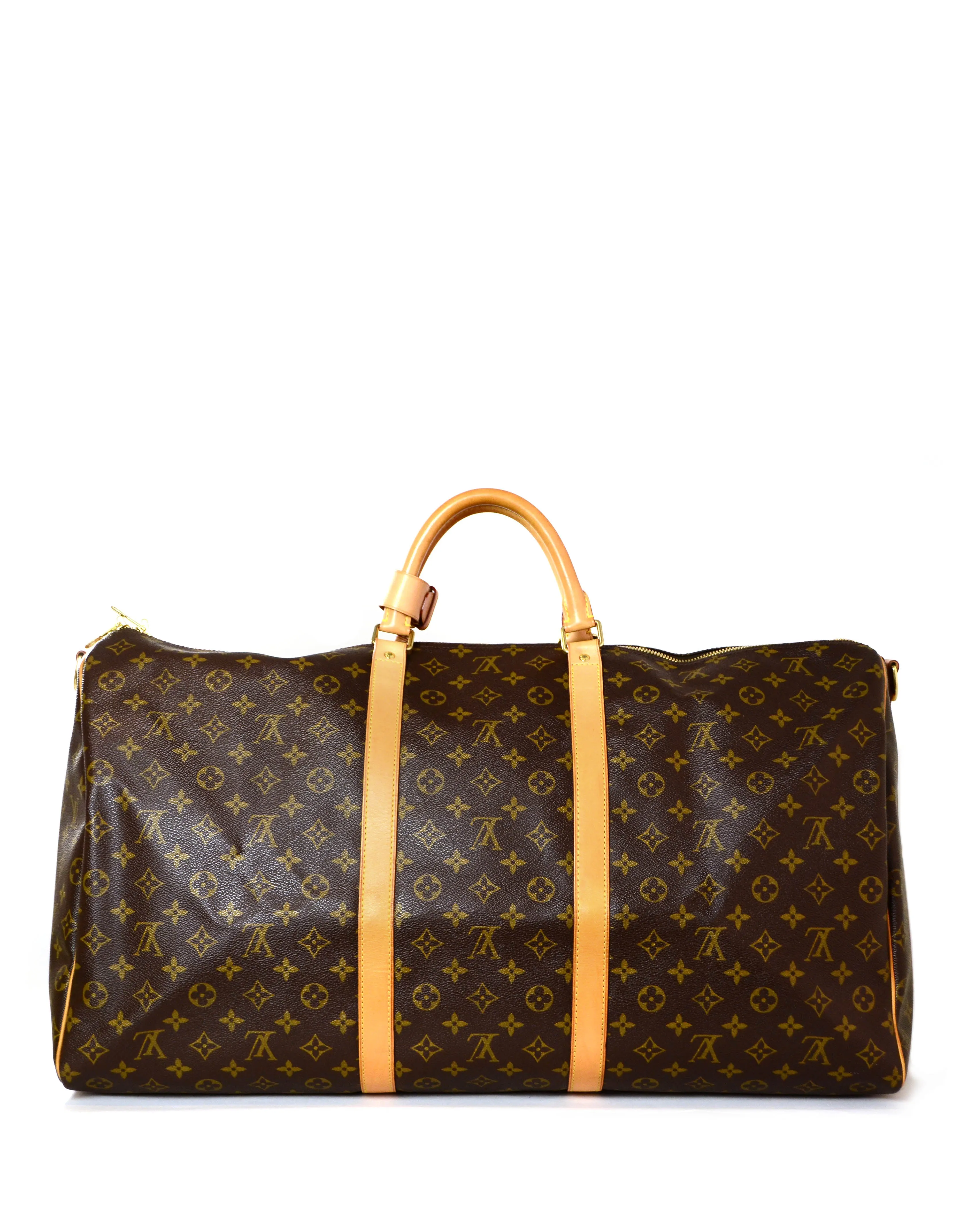 Louis Vuitton Monogram Keepall Bandouliere 60 Duffle Bag