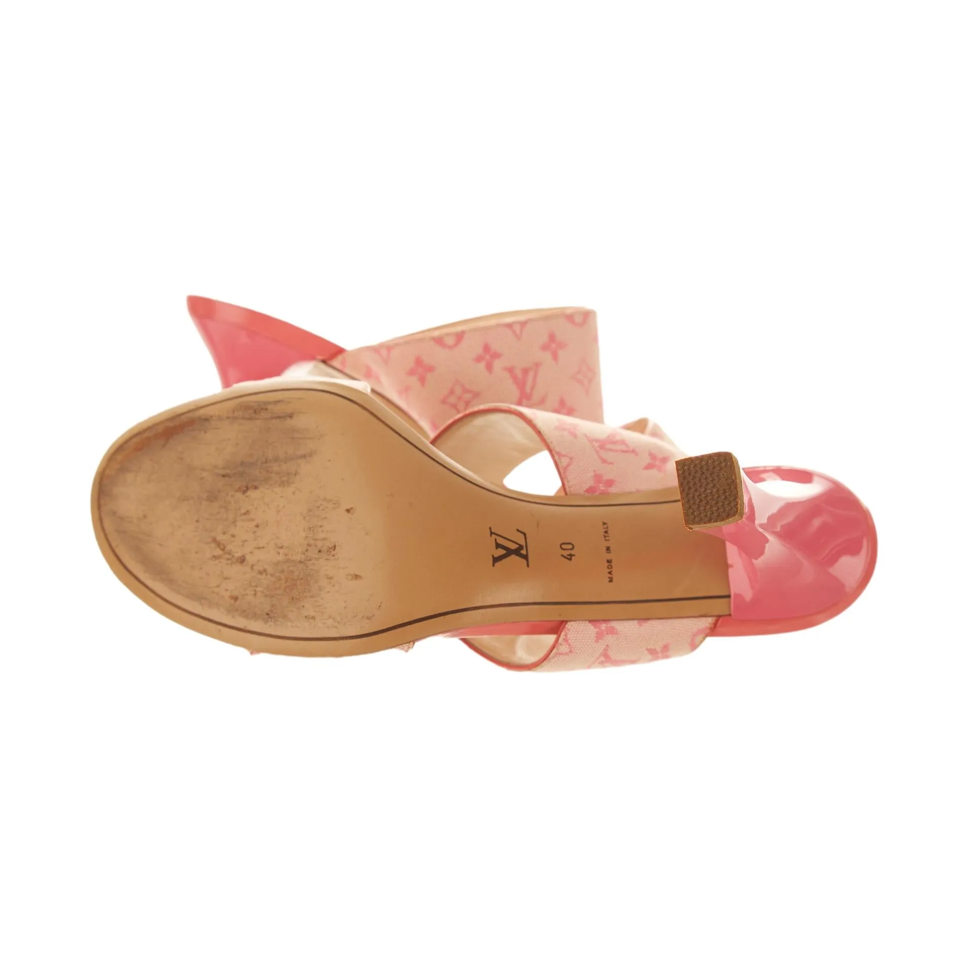 Louis Vuitton Pink Monogram Heels