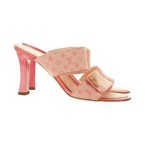 Louis Vuitton Pink Monogram Heels