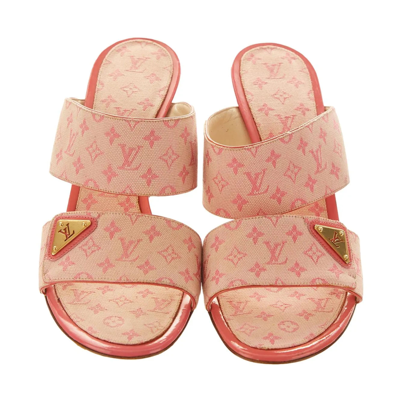 Louis Vuitton Pink Monogram Heels