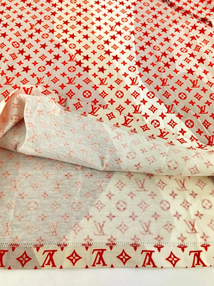 Louis Vuitton Rare Men's XL Orange Star LV Logo Monogram T-Shirt 5lvs78