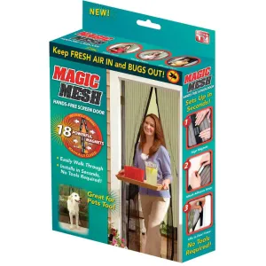 Magic Mesh 39 In. W x 83 In. H Magnetic Single Door Retractable Door Screen