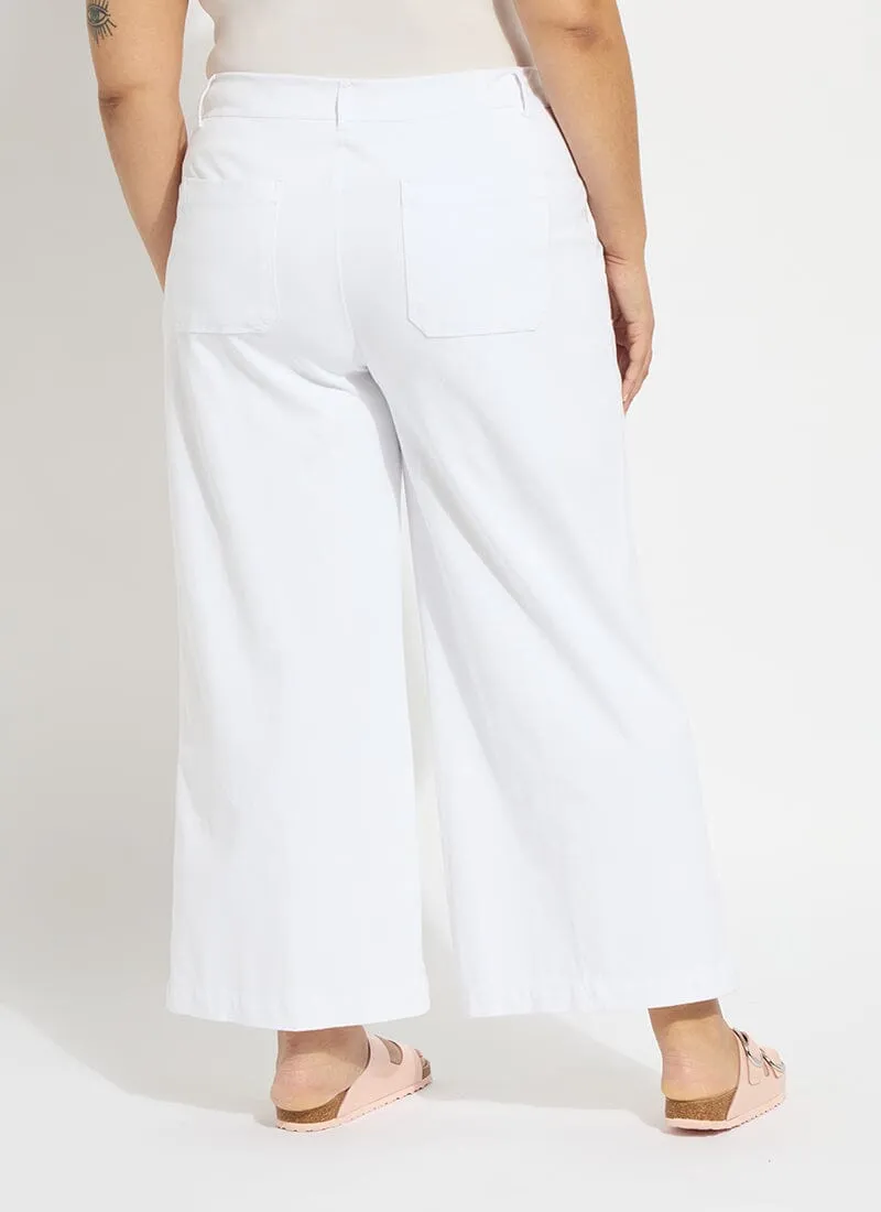 Mallory Sailor Hi Waist Wide Leg Denim (Plus Size, 28" Inseam)