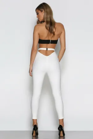 Marchesa Pants in White by Bad AF Fashion