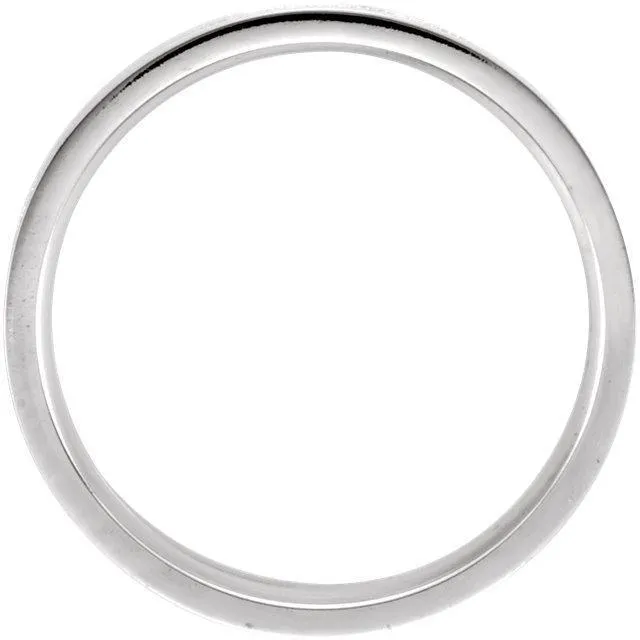 Matthew Flat Comfort Fit Milgrain Band