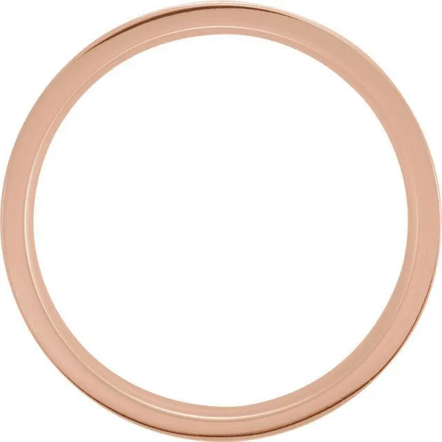 Matthew Flat Comfort Fit Milgrain Band