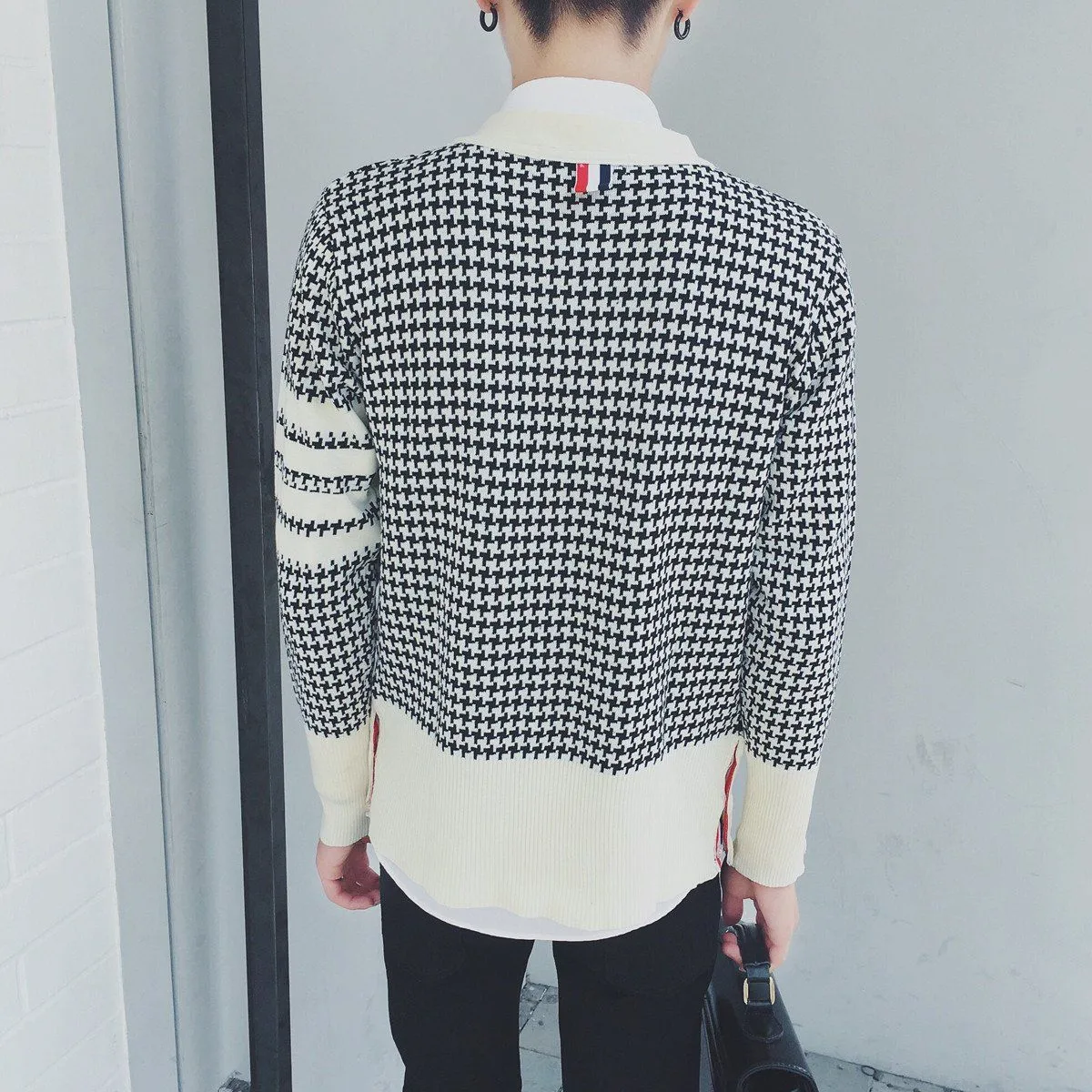 Men's Fashion Plaid Cardigan