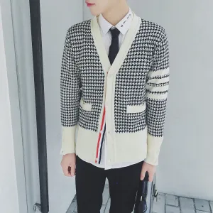 Men's Fashion Plaid Cardigan