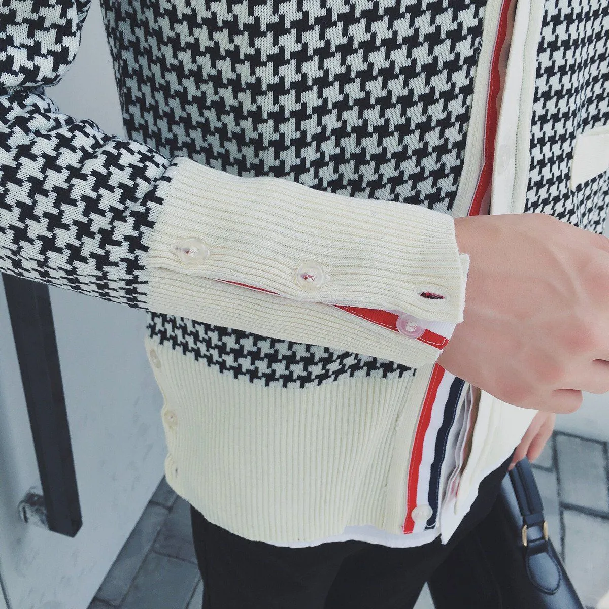 Men's Fashion Plaid Cardigan