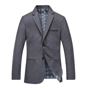 Men's Fashion Print Blazer 3 Colors Up To 3XL