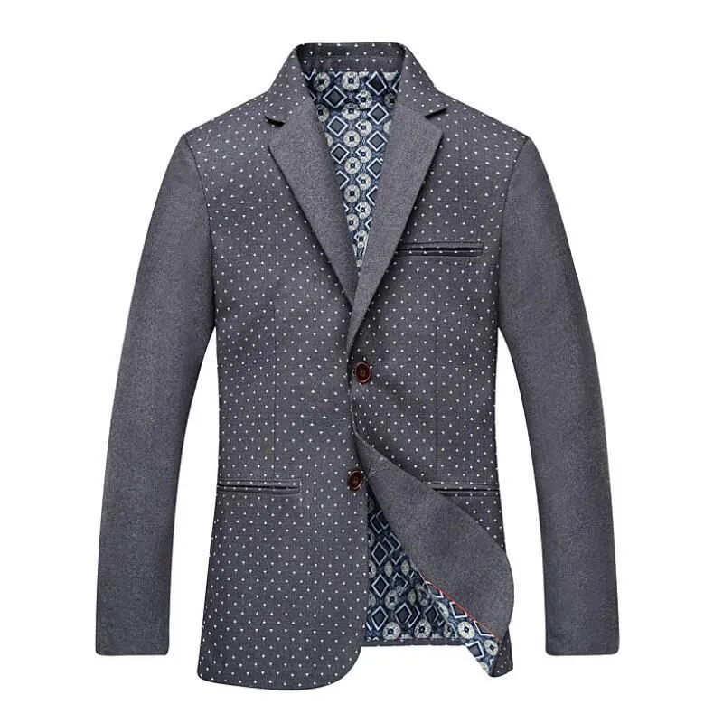 Men's Fashion Print Blazer 3 Colors Up To 3XL