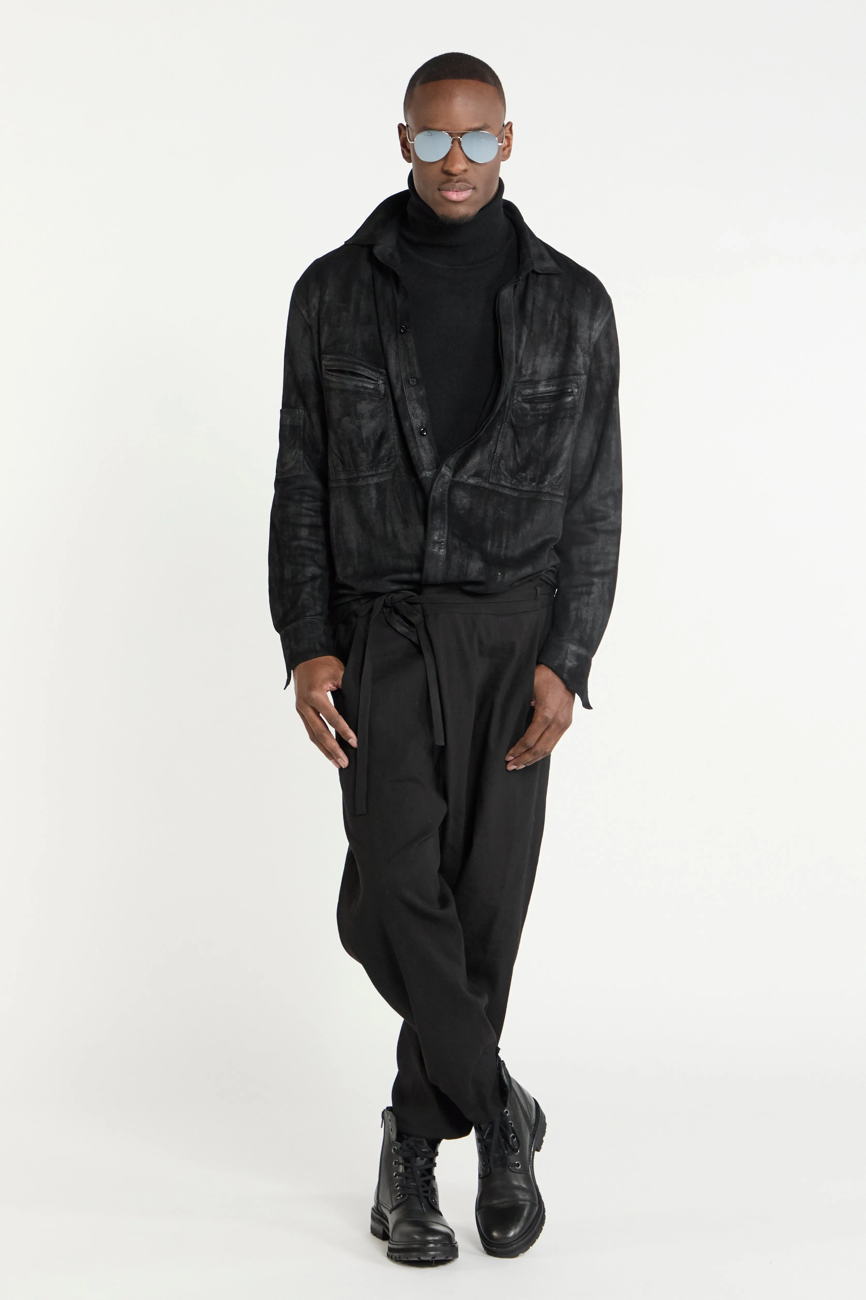 Men's Suede Oversize Shirt