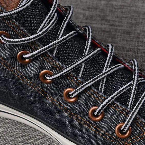 Men's Trendy High Top Denim Canvas Shoes