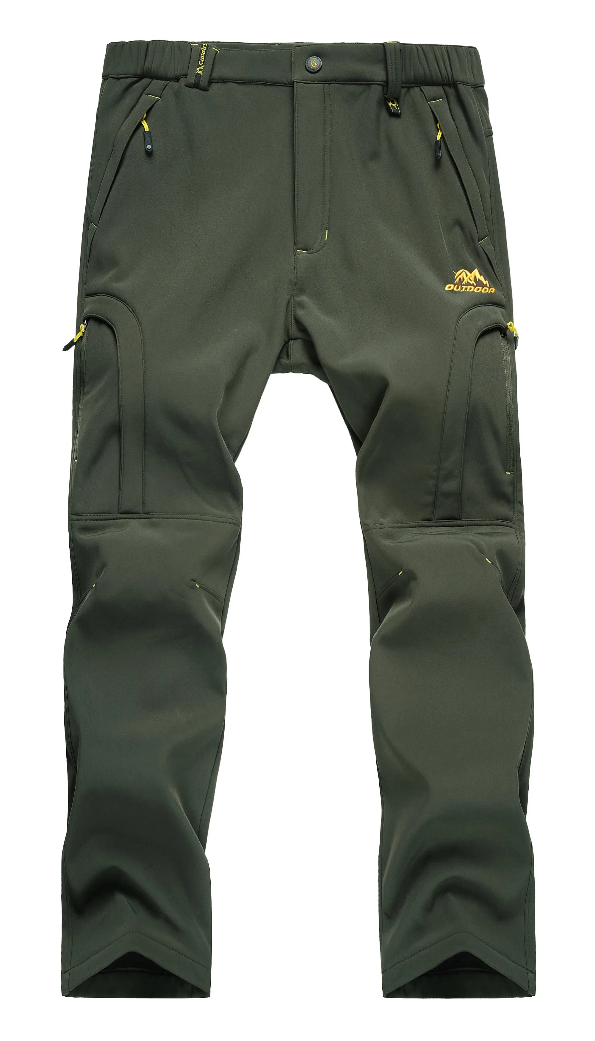 Men's Waterproof Hiking Pants: Outdoor Fleece-Lined Snow Ski Pants for Winter Adventures