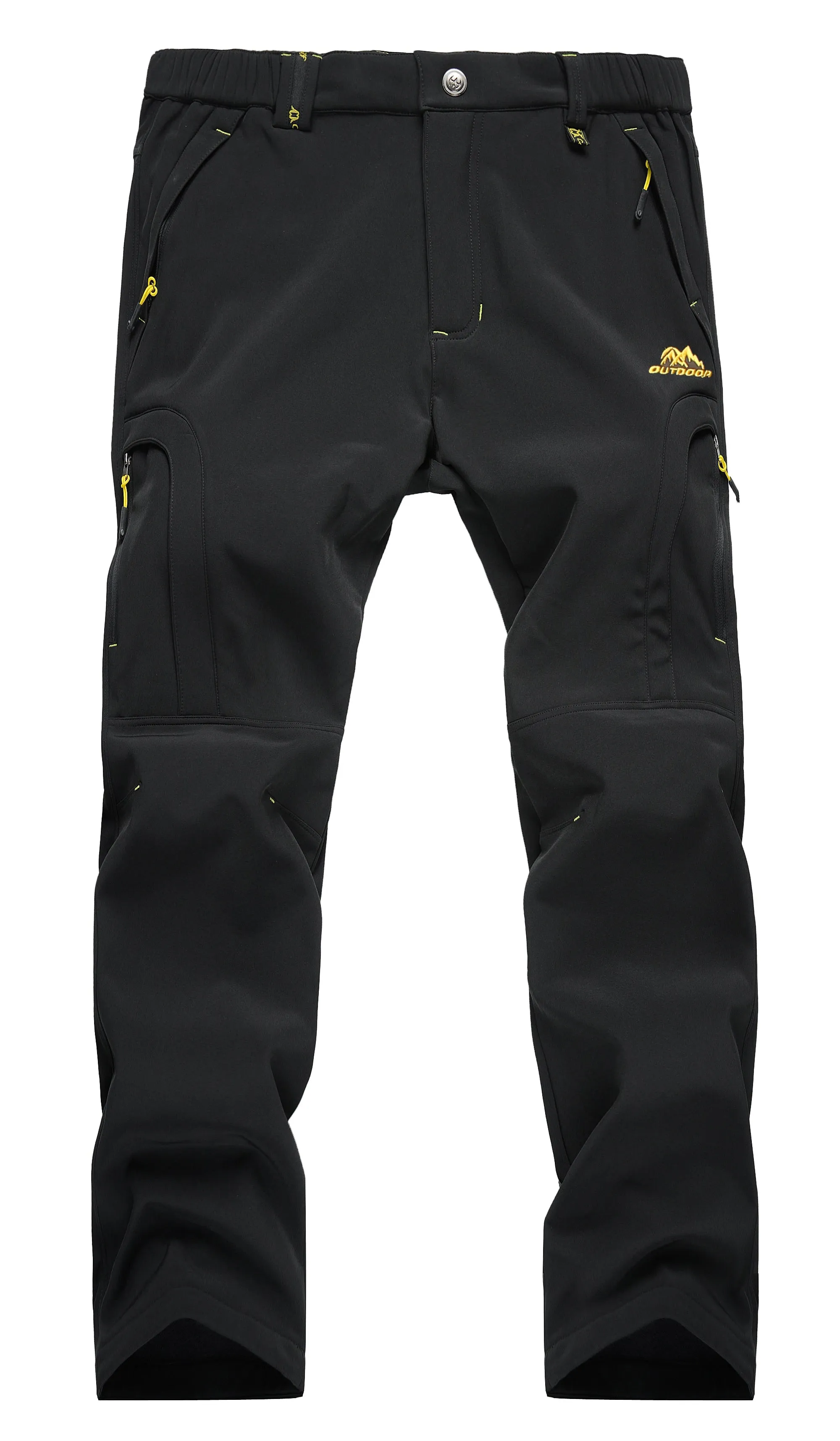 Men's Waterproof Hiking Pants: Outdoor Fleece-Lined Snow Ski Pants for Winter Adventures