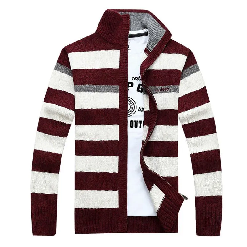 Men's Zip Up Standing Collar