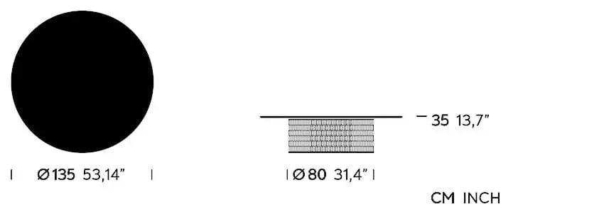 Mesh - Centre Table Ø135 (KS1701600)