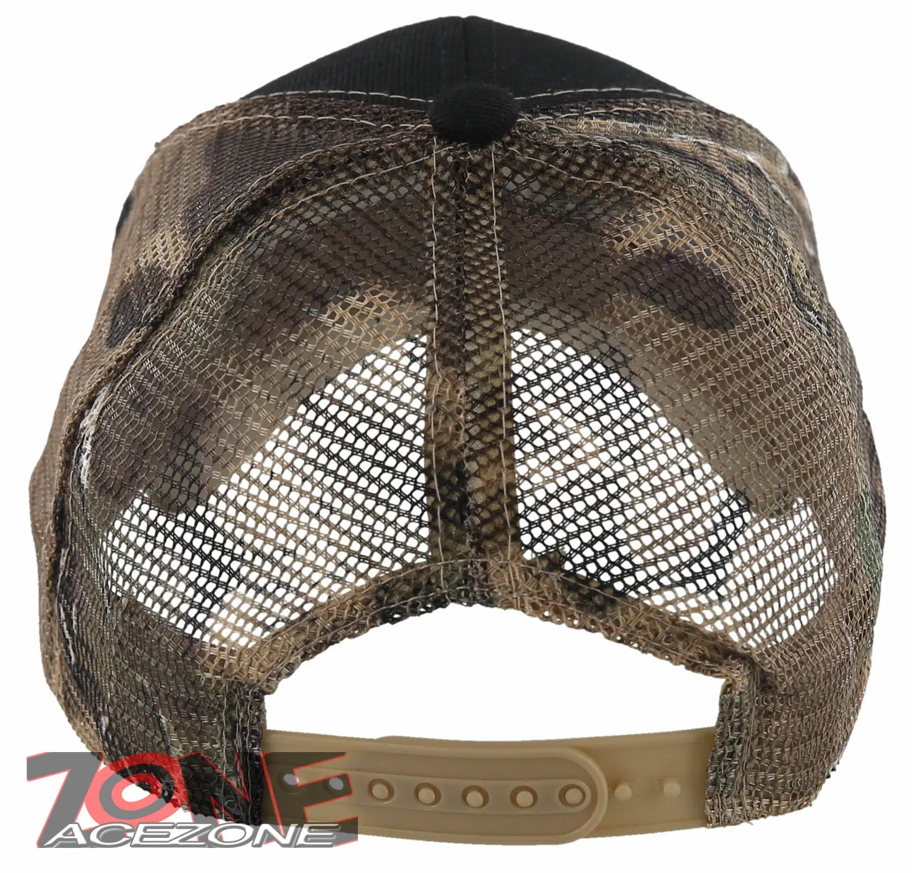 MESH HUNTER OUTDOOR SPORT DEER CAP HAT CAMO BLACK