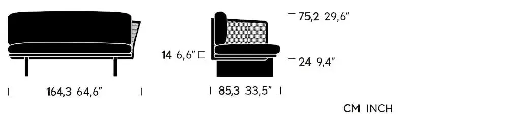 Mesh - Right Corner Module End (KS1700300)